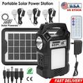 Portable Power Station Solar Generator with Solar Panel Flashlights Camp Lamps Dual Way To Charge Power Station Digital LED display for Outdoor Camping Home Emergency Power Supply Fishing