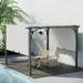 Outsunny Outdoor Pergola Patio Gazebo Retractable Canopy Sun Shelter w/Steel Frame