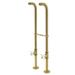 Kingston Brass CC266S7PX Kingston Freestanding Supply Line with Stop Valve Brushed Brass