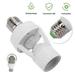 AAOMASSR 360Â°PIR Infrared Motion Sensor Light Socket PIR Motion E27 Screw Socket E27 LED Light Holder Outdoor Security