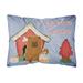 Carolines Treasures BB2896PW1216 Dog House Collection Chow Chow Red Canvas Fabric Decorative Pillow 12H x16W multicolor