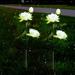 Christmas Savings Feltree Lighting Solar Lotus-Flower Light 2PCS Solar Flower Lights Outdoor Solar Yard Decoration Lights Landscapes Lamp For Patio Lawns Pathways