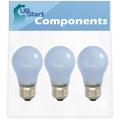 3-Pack 241555401 Refrigerator Light Bulb Replacement for Kenmore / Sears 25367182503 Refrigerator - Compatible with Frigidaire 241555401 Light Bulb