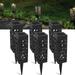 Outdoor LED Solar Pathway Lights 6 pack Solar Garden Lights Waterproof Hollow-Out Landscape Lighting Decoration For Pathway Lawn Patio Garden Driveway