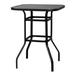 SALE CLEARANCE Wrought Iron Glass High Bar Table Patio Bar Table Black