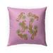 Tiger Palm Pink Outdoor Pillow by Kavka Designs