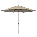 Belen Kox 11 Sunset Series Patio Umbrella With Bronze Aluminum Pole Aluminum Ribs Auto Tilt Crank Lift With Pacifica Beige Fabric