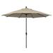 Belen Kox 11 Sunset Series Patio Umbrella With Bronze Aluminum Pole Aluminum Ribs Auto Tilt Crank Lift With Pacifica Beige Fabric