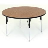 Round High Pressure Activity Table in Medium Oak (42 in./Standard/Med Oak)