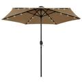 Parasol with and Aluminum Pole 106.3 Taupe