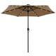 Parasol with and Aluminum Pole 106.3 Taupe