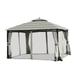 Garden Winds Replacement Canopy Top Cover for the Windsor Gazebo -Standard 350 - Stripe Stone