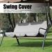 Haofy Swing Cushion Replacement Swing Cushion Outdoor Swing 3â€‘Seat Chair Waterproof Cushion Replacement for Patio Garden Yard