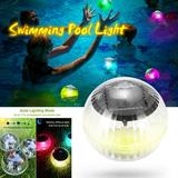 LED Disco Light Pool Light Solar Water Drift Lamp Floating Underwater Glow Show Swimming Pool Tub Spa Lamp Swimming Pool Lights