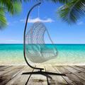 Dkelincs Hammock Stand Hanging Chair Stand Only Hanging Stand Solid Steel for Swing Chair 300 Lbs Capacity