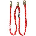Palmer Safety Fall Protection L121133 6 Internal Shock Lanyard Double Leg with Steel Snap Hook I OSHA/ANSI Compliant Restraint Lanyards