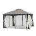 Garden Winds Replacement Canopy Top Cover for the Windsor Gazebo -Standard 350 - Damask Beige