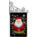 Christmas Cute Santa Garden Flag Set Winter 13 X18.5 Double-Sided Decorative Vertical Flags House Decoration Small Banner Yard Gift