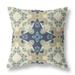 20 Sand Navy Diamond Star Indoor Outdoor Zippered Throw Pillow