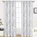 DriftAway Tree Branch Botanic Pattern Painting Room Darkening/Thermal Insulated Grommet Lined Window Curtains Set Of Two Panels Each Size 52 x 84 (Gray)