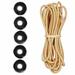 Paracord Planet Colored Bungee Cord and Ball Bungee Kits - 10 Feet of 1/8 Inch Shock Cord and 5 Ball Bungees - Make Custom Tie Downs for Camping Event Tents Canopies and More