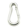 Forney 90mm Spring Hook w/ 9mm Pin - Die cast zinc-plated - Used to connect rigging NOT FOR LIFTING 1 each sold by pack