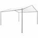 Dcenta Party Tent Outdoor Gazebo Canopy Sun Shade Shelter Steel Frame White for Patio Wedding BBQ Camping Festival Events 157.5 x 157.5 x 102.4 Inches (L x W x H)