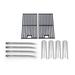 Replacement BBQ Parts for SH3118B Grill Model Includes 4 Burners 4 Heat Plates and Cooking Grates Set of 2