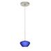 Besa Lighting - Peri-One Light Cord Pendant with Flat Canopy-5.38 Inches Wide by