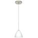 Besa Lighting - Mia-One Light Cord Pendant with Flat Canopy-5 Inches Wide by 10