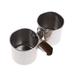 iOPQO Bird Feeders Parrot Feeding Cup Stainless Steel Birds Feeders Water Cage Bowls Clamp Holder Bird Feeder Station Feeder Pack of Two B