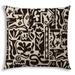 HomeRoots 409397 Black Modern Indoor & Outdoor Sewn Throw Pillow Multi Color