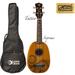 Luna Mahogany Tattoo Pineapple 21 Inch Soprano Ukulele UKE TATTOO Gig Bag UKE TATTOO BASIC