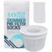 10-Pack Swimming Pool Filter Skimmer Socks For Skimmers Cleans Debris Leaves for In-Ground and Above Ground Pools