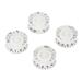 Carevas 4pcs Speed Tone Control Knobs for Gibson Les Paul Guitar Replacement Electric Guitar Parts White