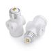 Cable Matters Light Bulb Socket Adapter with 2x AC Outlets in White