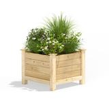 Greenes Fence Original Cedar Elevated Planter 24 x 24 x 21