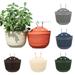 Zhaomeidaxi Wall Planters Hanging Flower Pots for Indoor Plants Outdoor Deck Railing Fence Premium Self Watering Succulent Window Balcony with Holes Plastic Planter Holder Mount