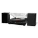 JENSEN JTA-315 Dual-Direction Bluetooth Belt-Drive Turntable with Speakers Black JTA-315