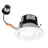 NICOR Lighting 4-Inch Dimmable 4000K LED Gimbal Recessed Downlight White (DLG4-10-120-4K-WH)