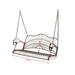 Mulanimo Outdoor Garden Iron Wire Double Swing Chair Rust Resistant Hanging Swing For Porch Patio Home Decoration