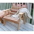 Creekvine Designs WF4130CVD Cedar Country Hearts Patio Chair