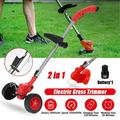 YouLoveIt Electric Weed Lawn Eater Edger Electric Weed Eater Battery Powered Grass Trimmer Edger Lawn Tool Electric Brush Cutter Grass Trimmer
