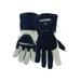 Radnor X-Large 13 1/4 Navy Blue And White Heavy Weight Grain Cowhide Fleece Lined MIG Welders Gloves With Reinforced Palm And Thumb And 4 Cuff (5 Pairs)