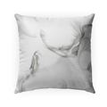 Marble White Outdoor Pillow by Kavka Designs