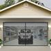 VEVOR Garage Door Screen 18 x 7 ft for 2 Cars 5.8 lbs Heavy-Duty Fiberglass Mesh for Quick Entry with Self Sealing Magnet and Weighted Bottom Magnetic Screen Door for Mosquito