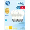 GE LED Light Bulbs 100 Watt Daylight A19 Bulbs Medium Base Frosted Finish 13yr 4pk