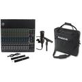 Mackie 1604VLZ4 16-channel Mixer+Travel Bag+AT2041SP Recording Mics