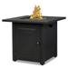 28 Outdoor Gas Fire Pit Table SYNGAR 50 000 BTU Auto-Ignition Propane Fire Pit with Lid and Lava Rock Outdoor 2-in-1 Propane Fire Pit Table Table with Fire Pit for Garden Backyard Patio D4238