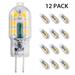 Tomshine AC/DC 3W G4 LED Light Bulb Equivalent Replacement of 30W Halogen Lamp Energy-saving Bi-Pin Base Shatterproof Bulb Replacement 360Â° Beam Angle 160lm Non-dimmable No Flicker Pack of 12 (3000k